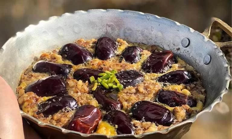 طرزتهیه املت خرما