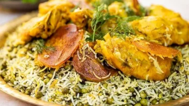 طرزتهیه نخود فرنگی پلو با مرغ