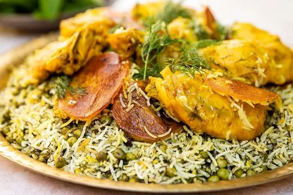 طرزتهیه نخود فرنگی پلو با مرغ