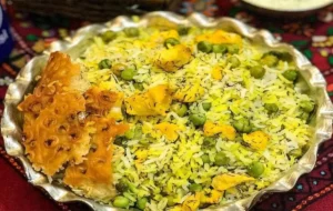 طرزتهیه نخود فرنگی پلو با مرغ