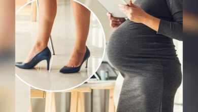 عوارض پوشیدن کف پاشنه بلند در بارداری