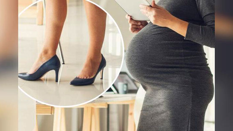 عوارض پوشیدن کف پاشنه بلند در بارداری
