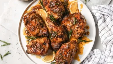 مرع تنوری با سیر و کره
