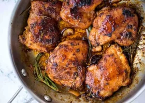 مرع تنوری با سیر و کره