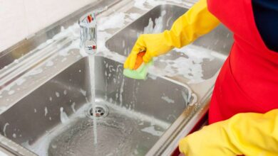 روش از بین بردن سفیدک از سینک ظرفشویی