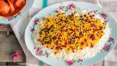 پخت برنج مجلسی