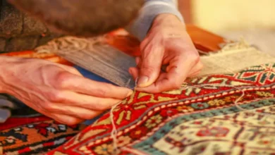 بیرون آمدن نخ فرش