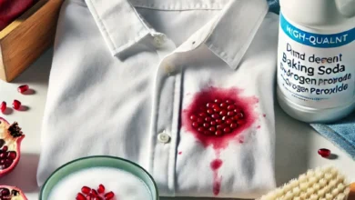 پاک کردن لکه انار