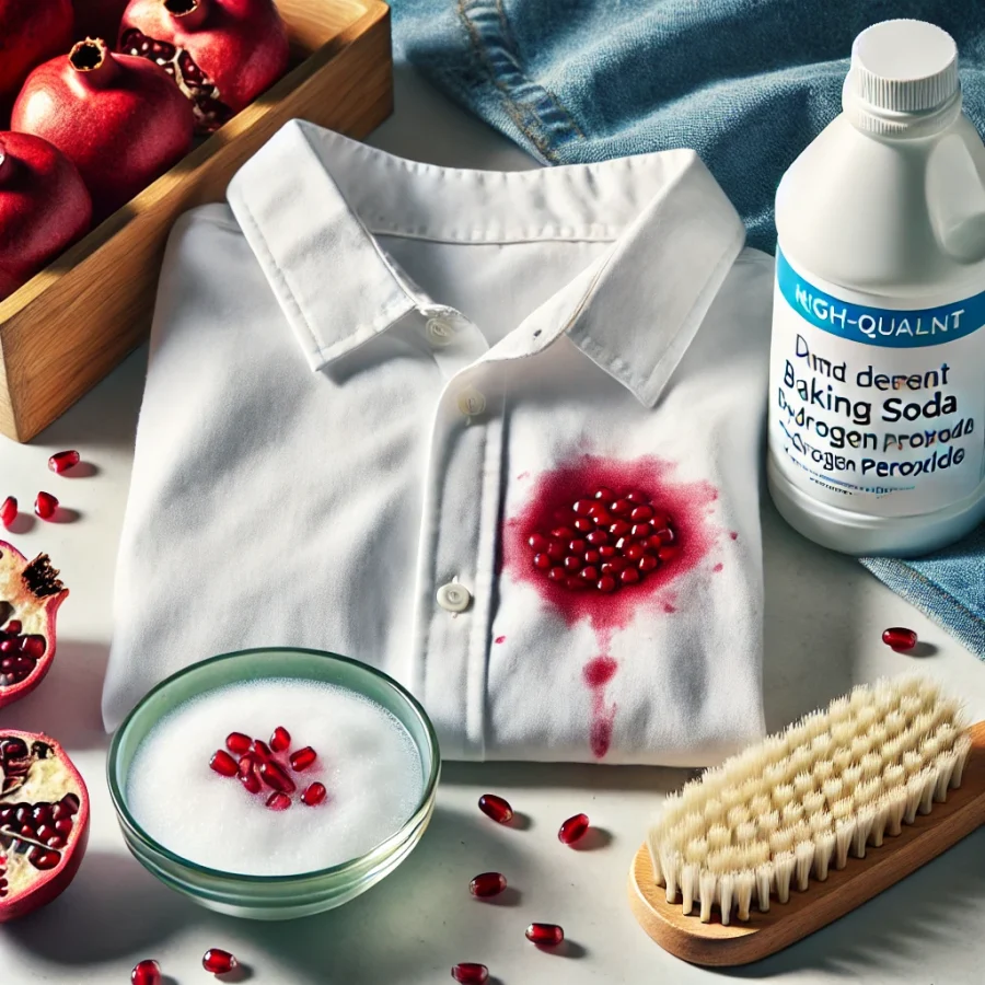 پاک کردن لکه انار