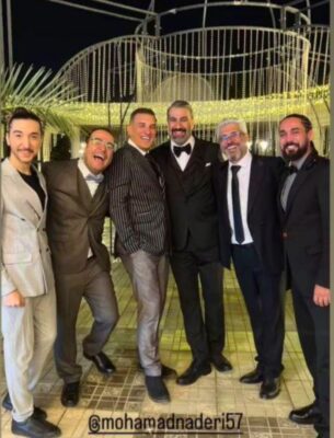 عکس دسته جمعی بازیگران معروف در عروسی محمد نادری