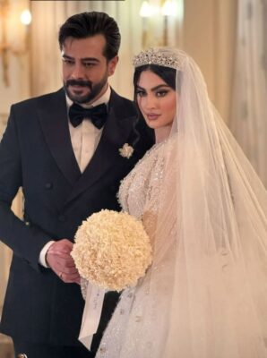 عکس دو نفره مریم مومن و همسرش