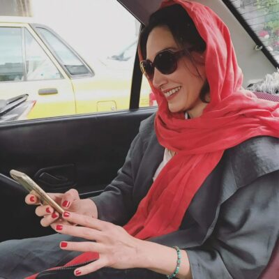 عکس هدیه تهرانی در ماشین